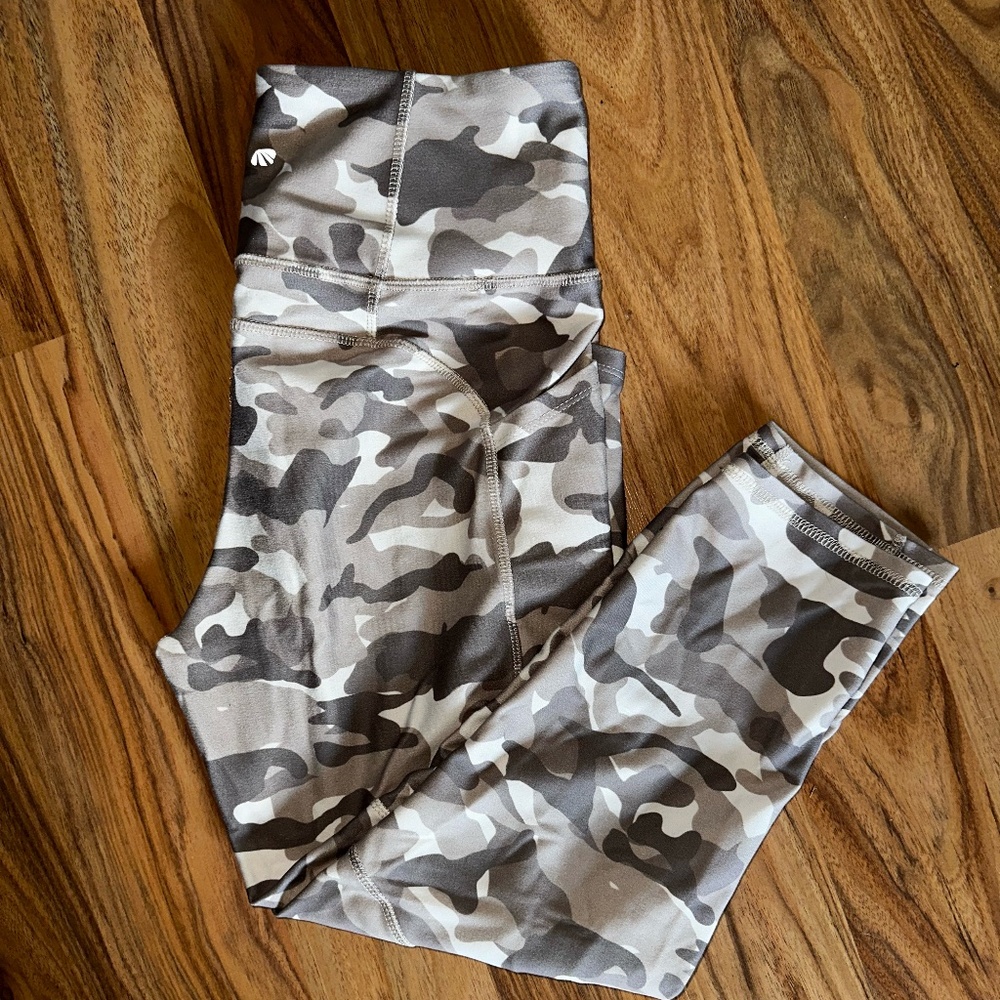 Tan Camouflage Marika Crop Leggings